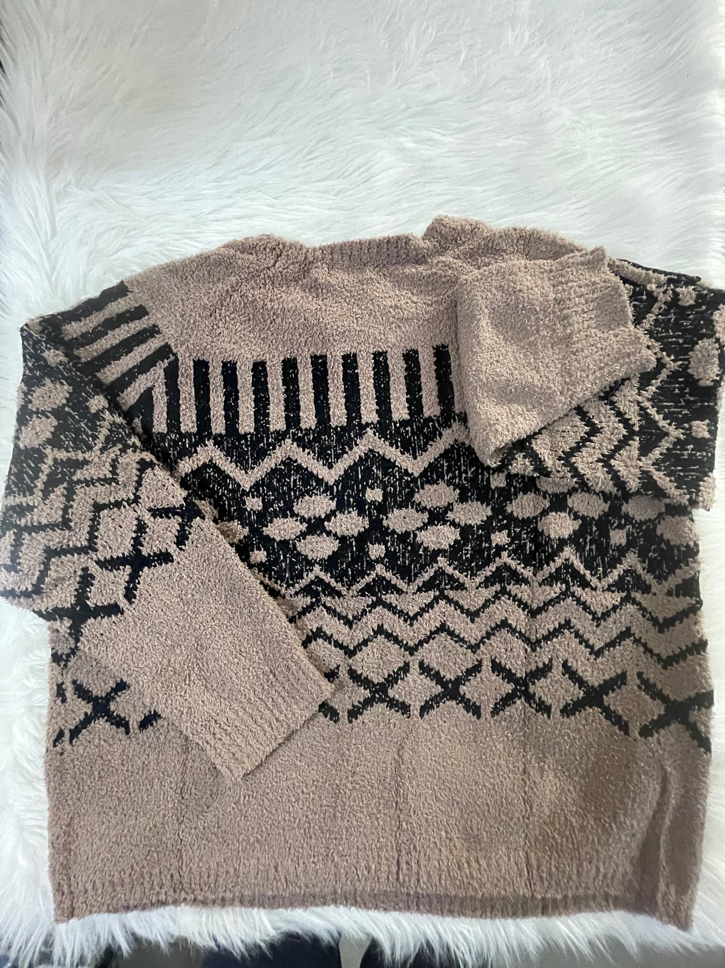 Gigio Women's Round Neckline Fair Isle Sweater