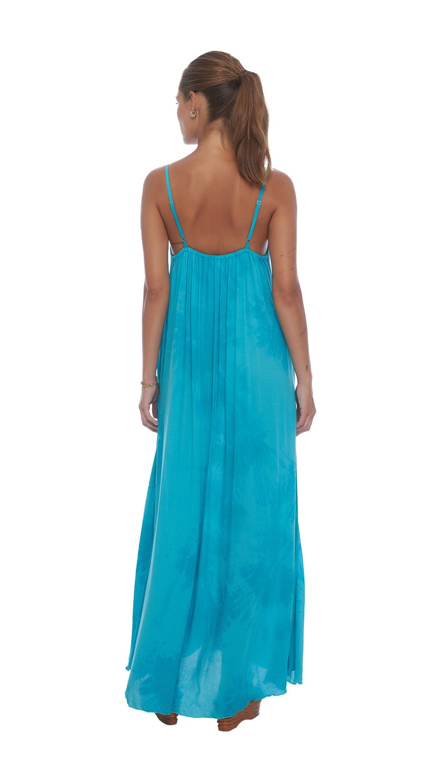 Khush Tahiti Dream Maxi Dress - Murky Aquamarine