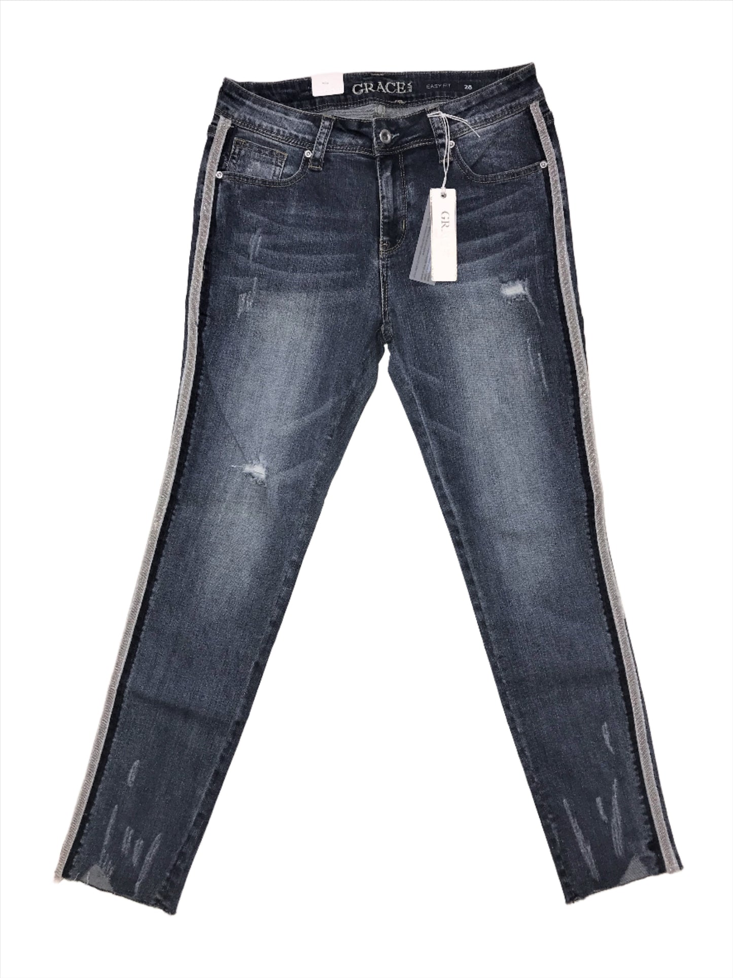 Grace in LA Easy Fit Women's Jeans with Side Seam