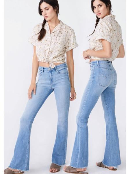 Unpublished Janet High Rise Slim Flare Picnic