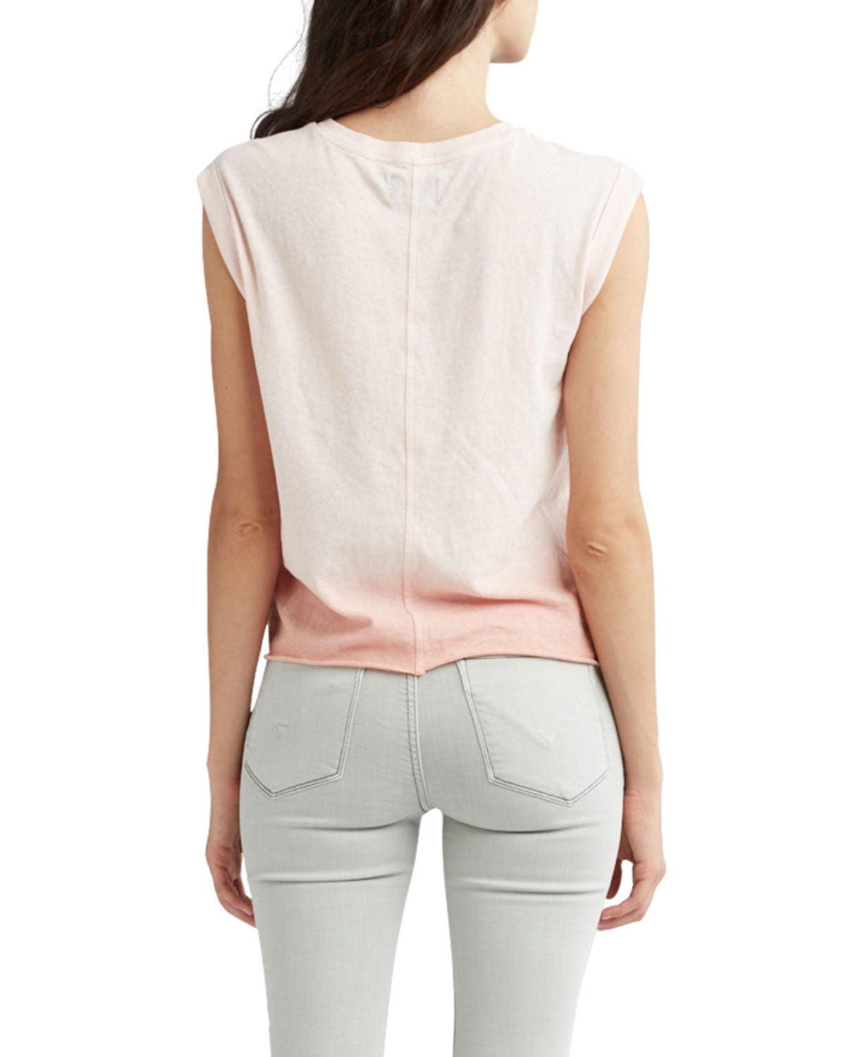 Hudson Women's Rolled Sleeve Tank - Pink Ombre