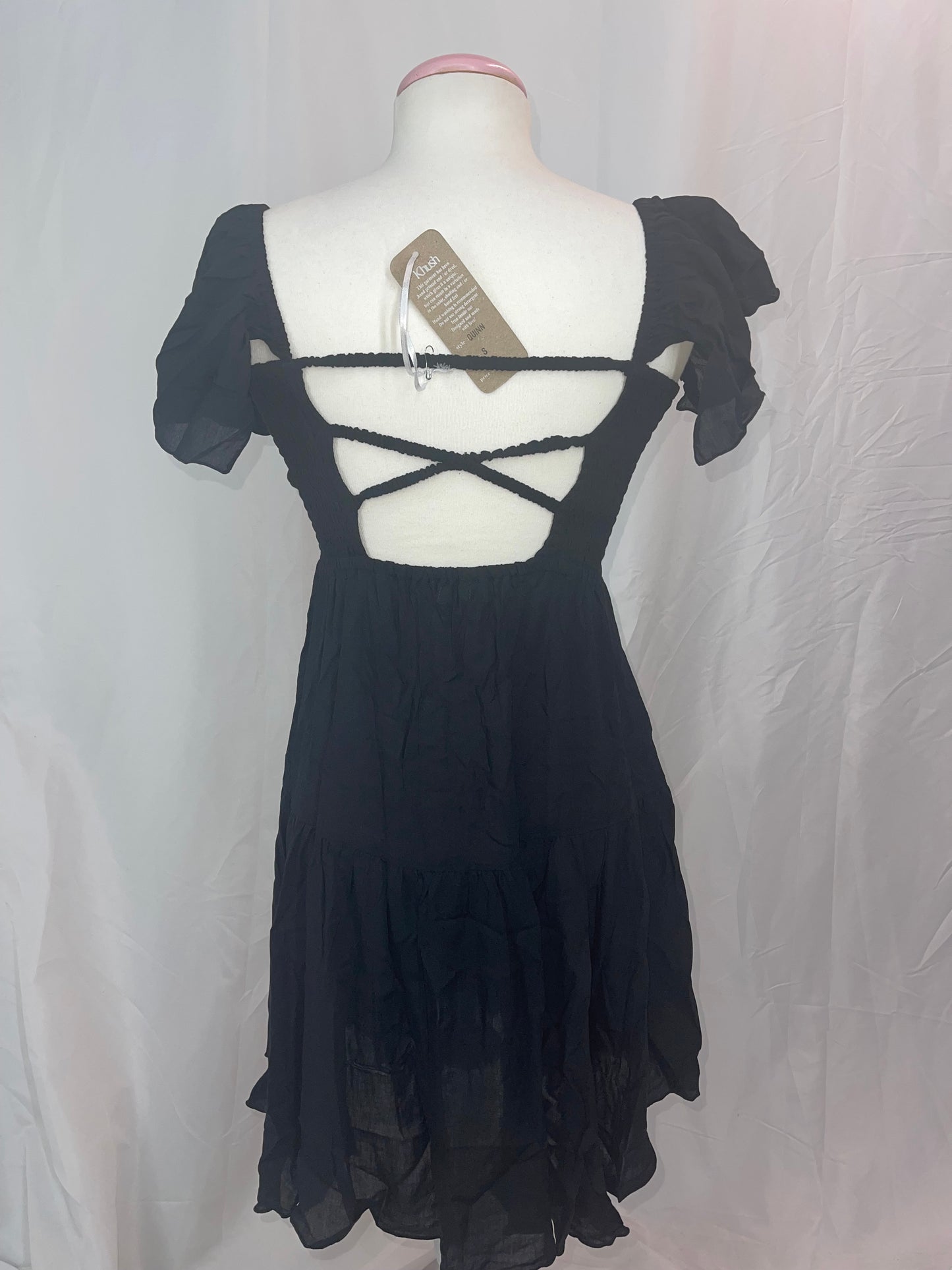 Khush Quinn Black Short Dress