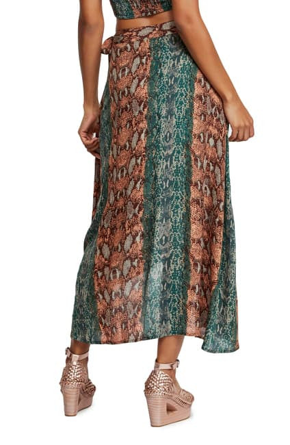 Free People Tropical Date Crop Top & Wrap Women's Skirt