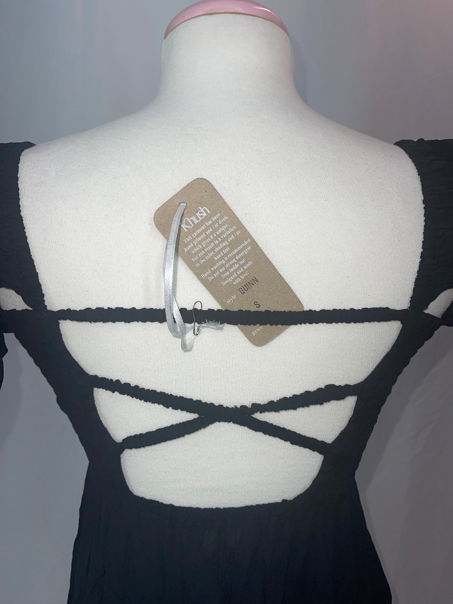 Khush Quinn Black Short Dress