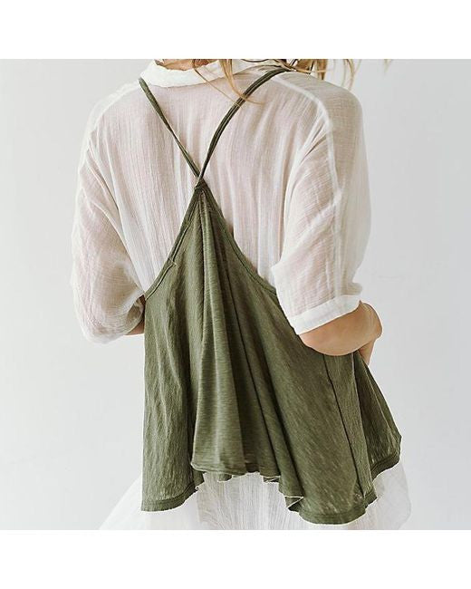 Free People Sandy Vest - Moss