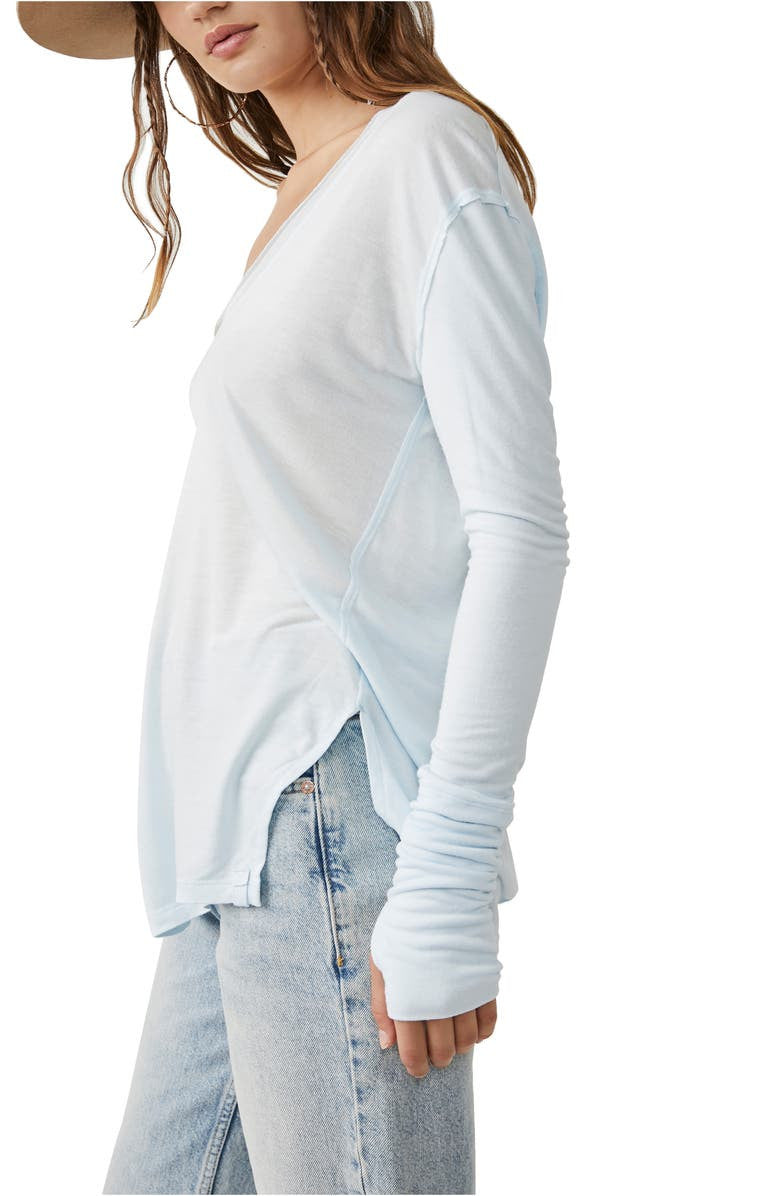 Free People We the Free Fresh & Clean Long Sleeve Top