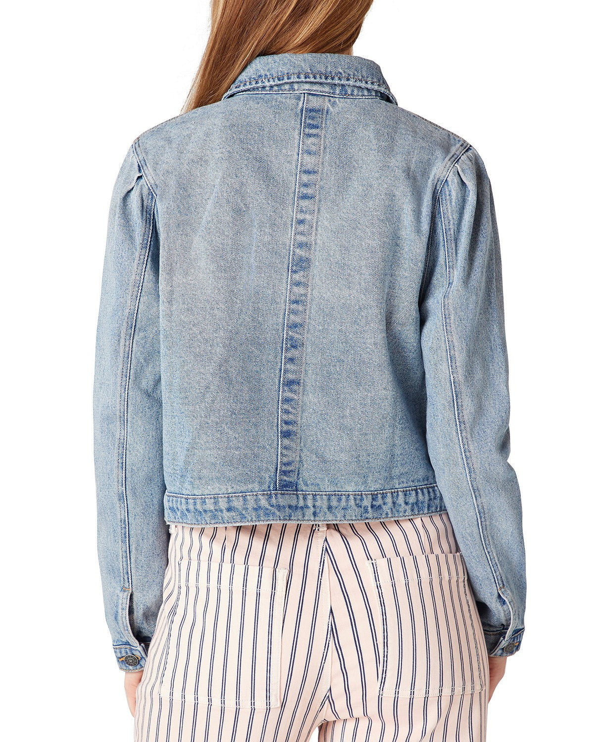 Sam Edelman Jazzi Cotton Puff-Sleeve Denim Jacket