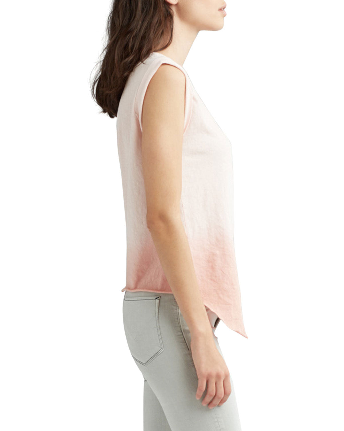 Hudson Women's Rolled Sleeve Tank - Pink Ombre