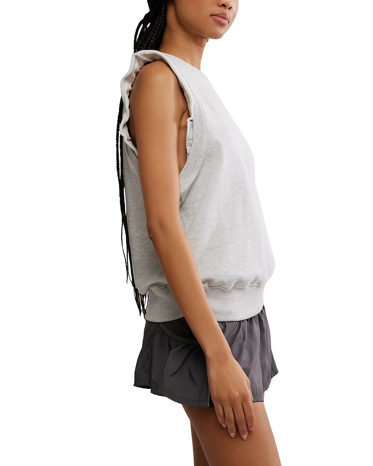 Free People Flutter Sleeveless Sweatshirt