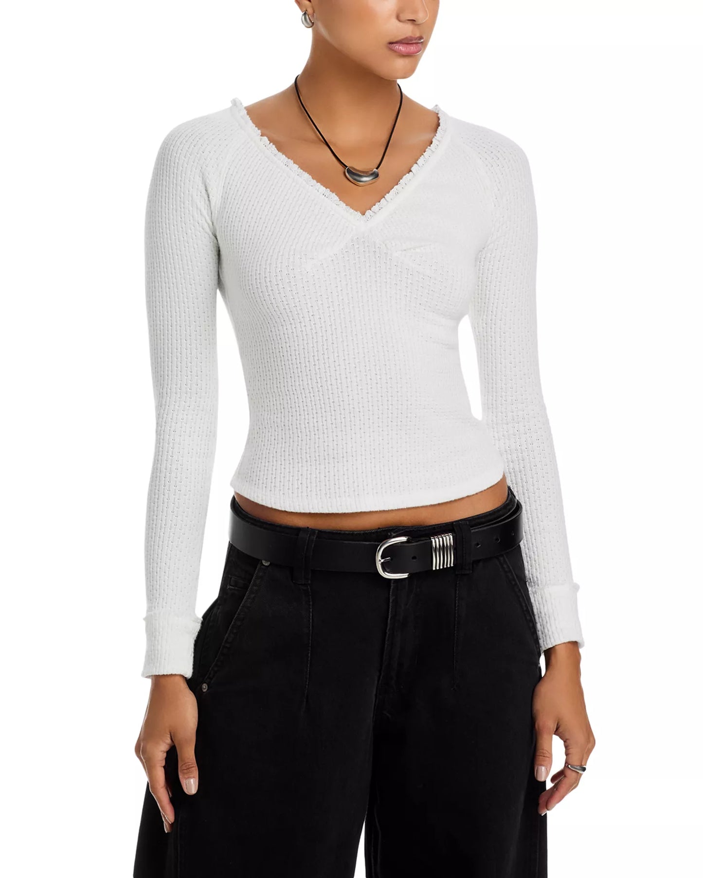 Free People Emma Thermal - Clean Ivory