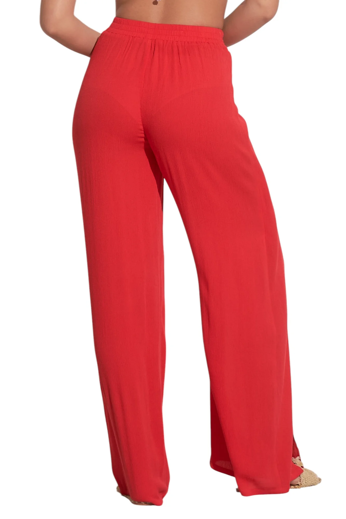Elan Nicole Wrap Pant - Red