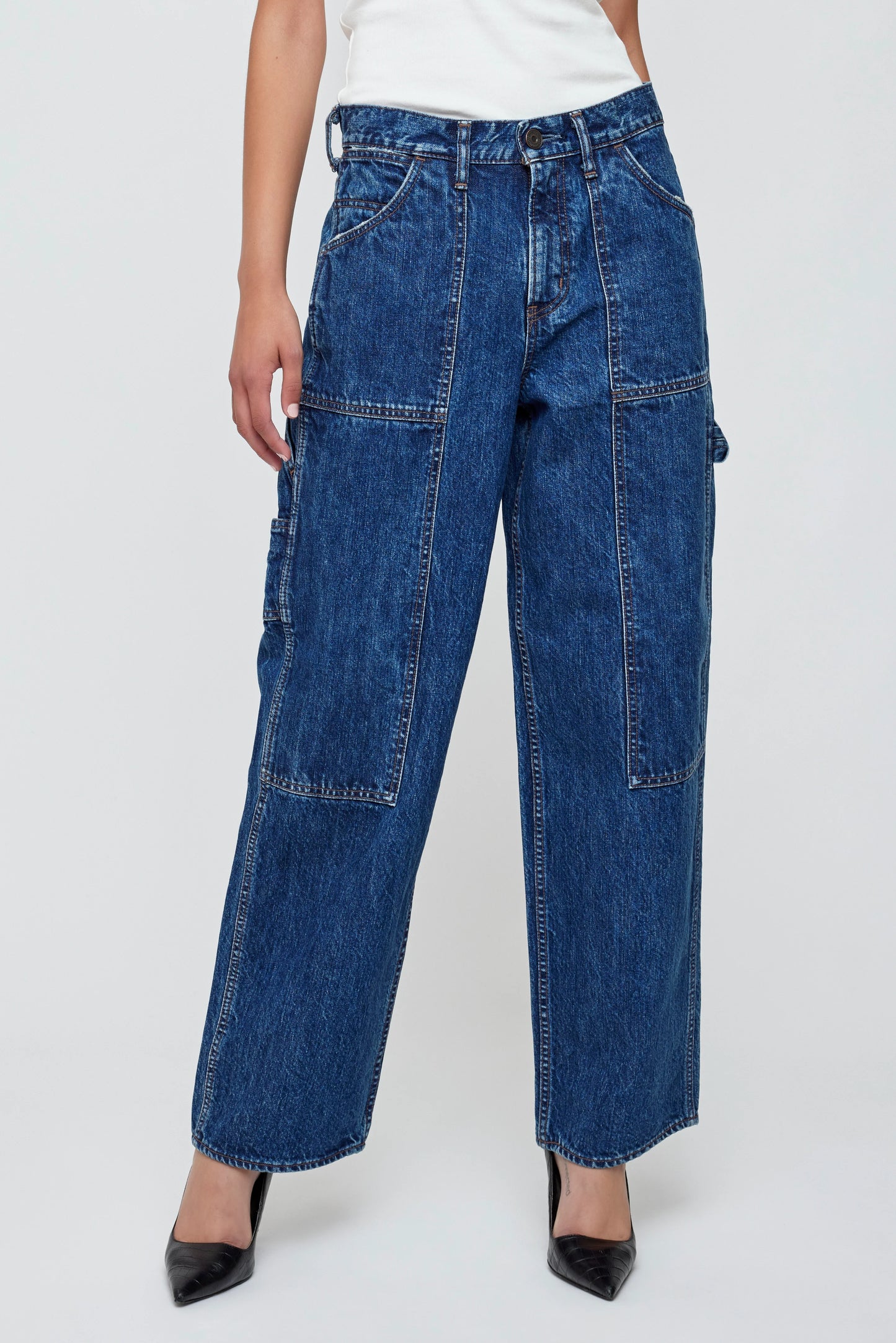 Moussy Vintage Merrick Painter Pants - Blue
