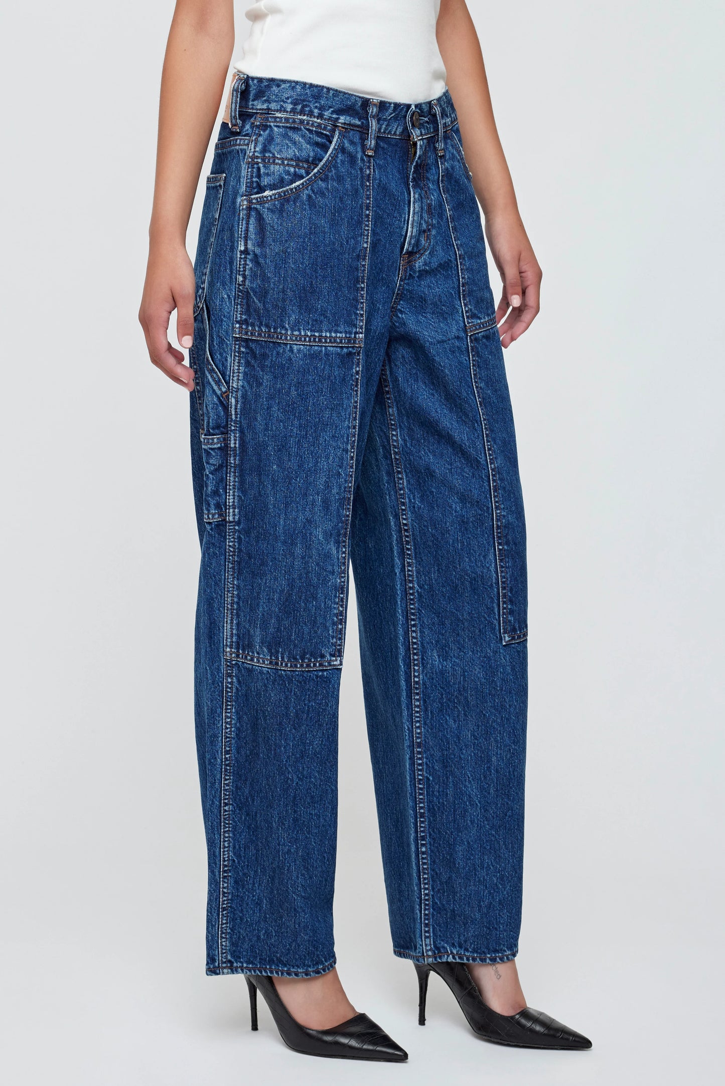 Moussy Vintage Merrick Painter Pants - Blue