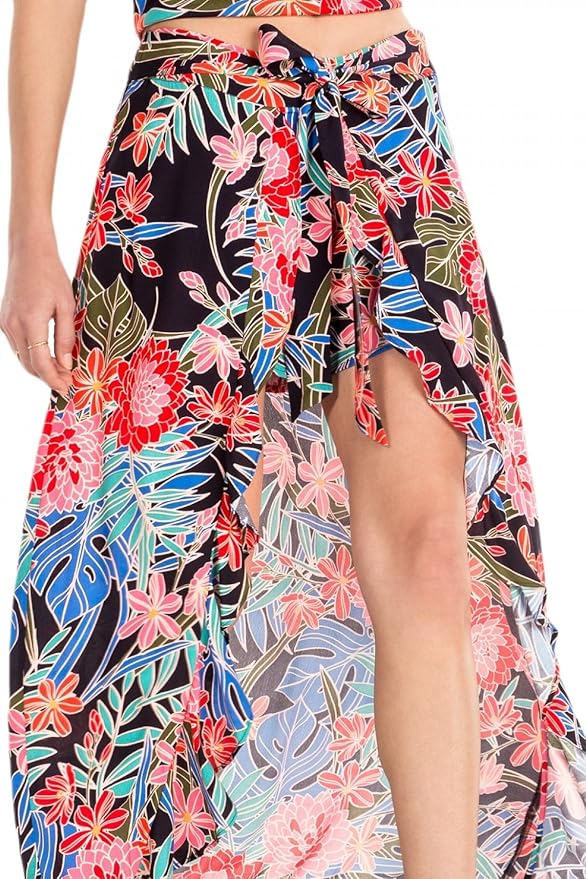 Miss Me MMP0012S Navy Floral Print Skort