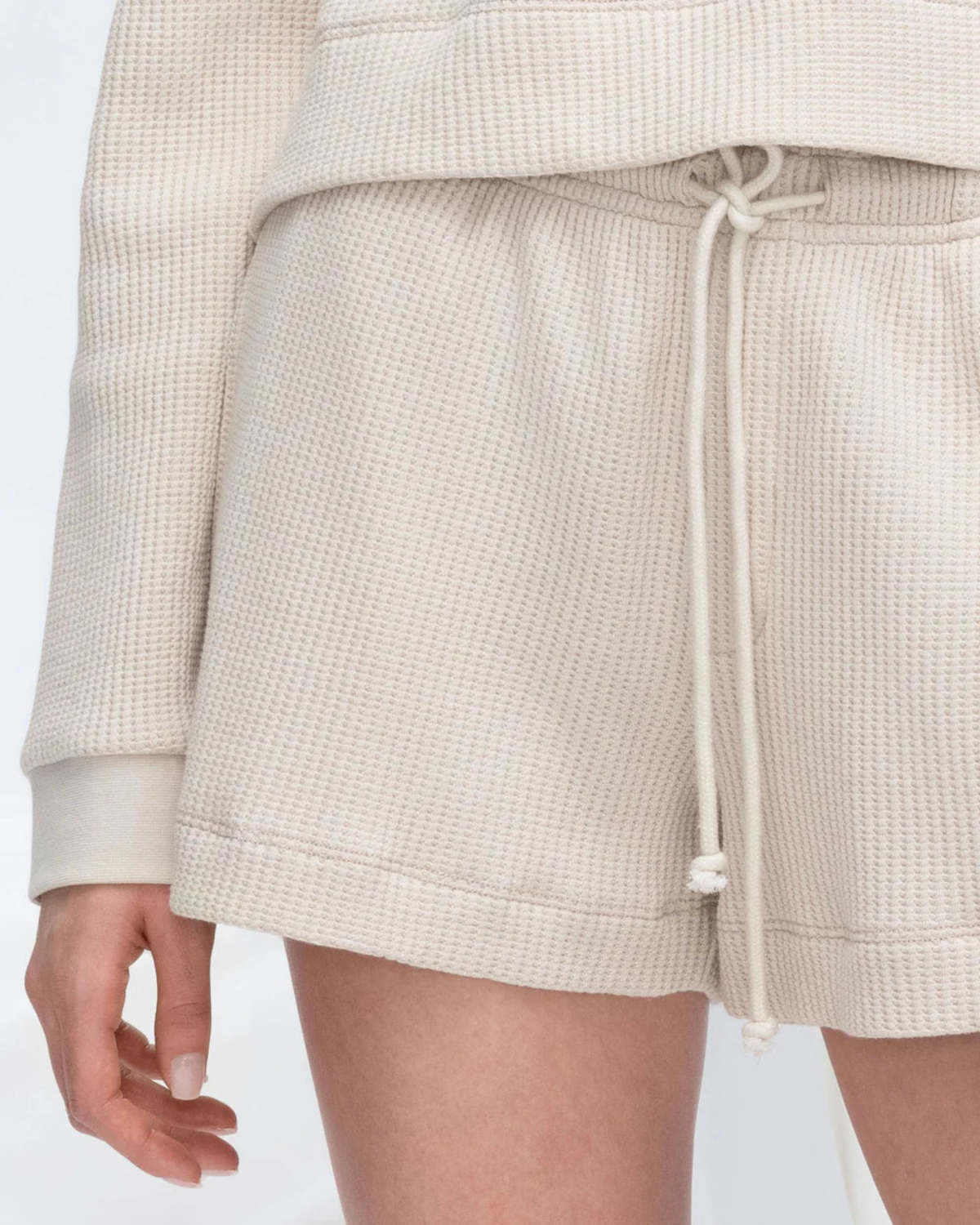 Forte Forte Chic Waffle Cotton Shorts - Ecru
