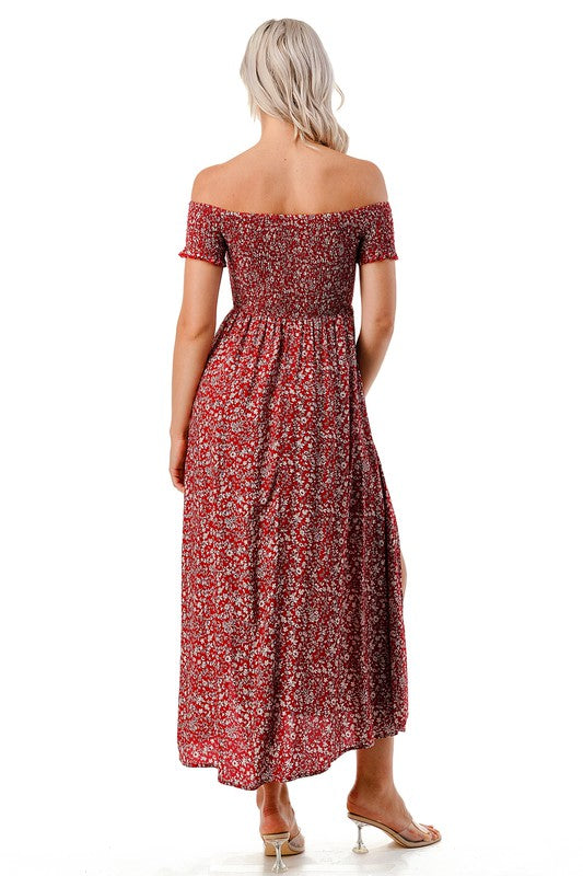 Color 5 Floral Printed Women's Sun Dress