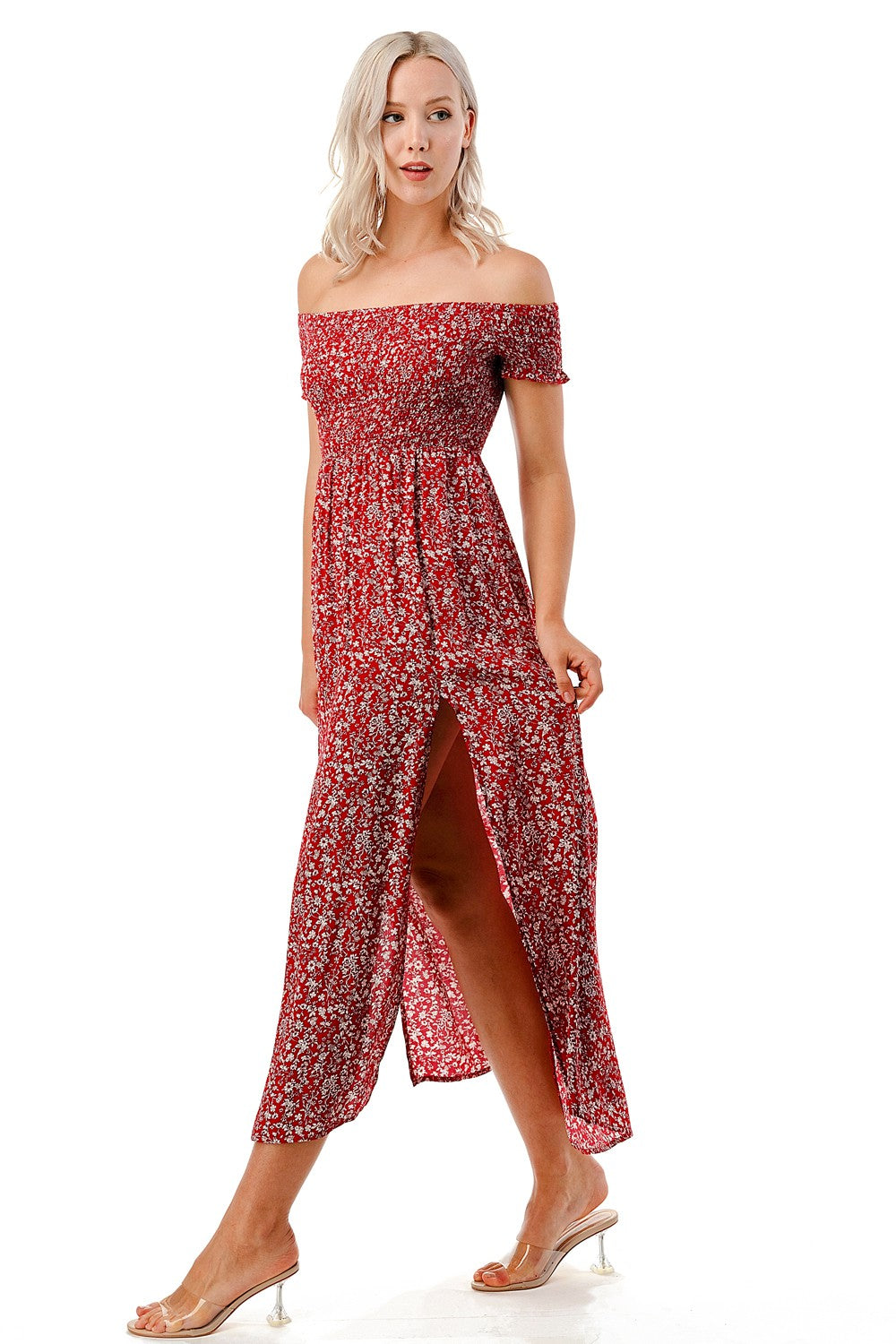 Color 5 Floral Printed Women's Sun Dress