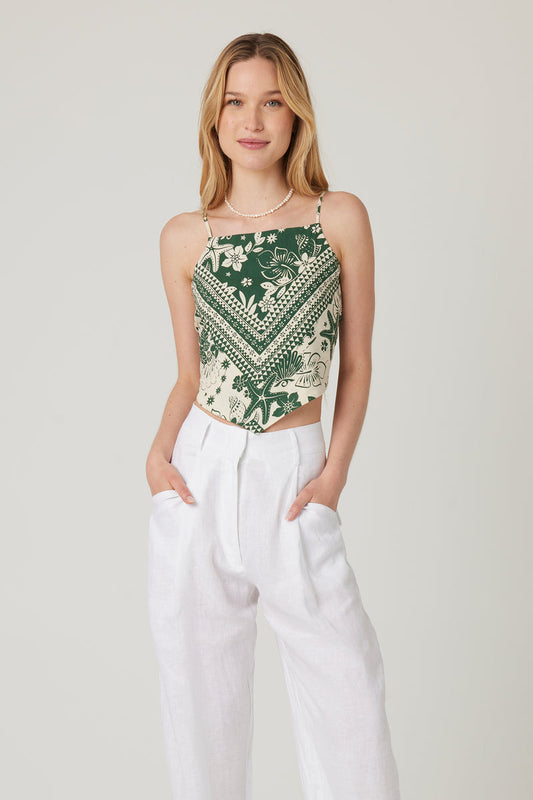 Bila77 Ellis Top - Oceanside Green