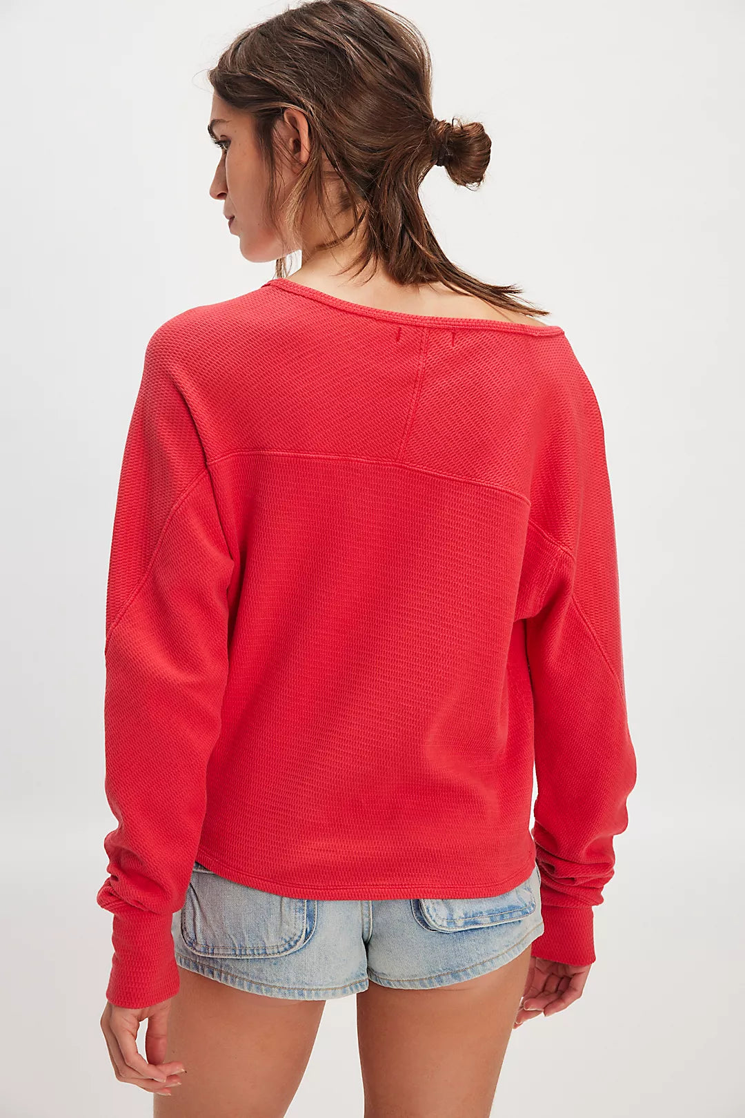 Free People Jess Long Sleeve - Salsa
