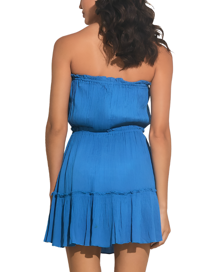 Elan Strapless Swim Cover Up Womens Dress