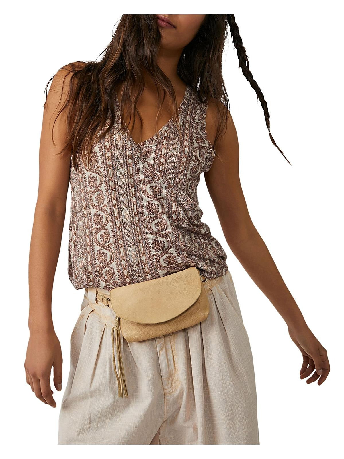 Free People Your Twisted Tee in Tea Combo