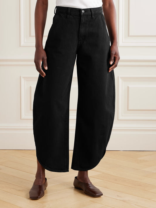 Frame The Boomerang High-Rise Wide-Leg Womens Jeans