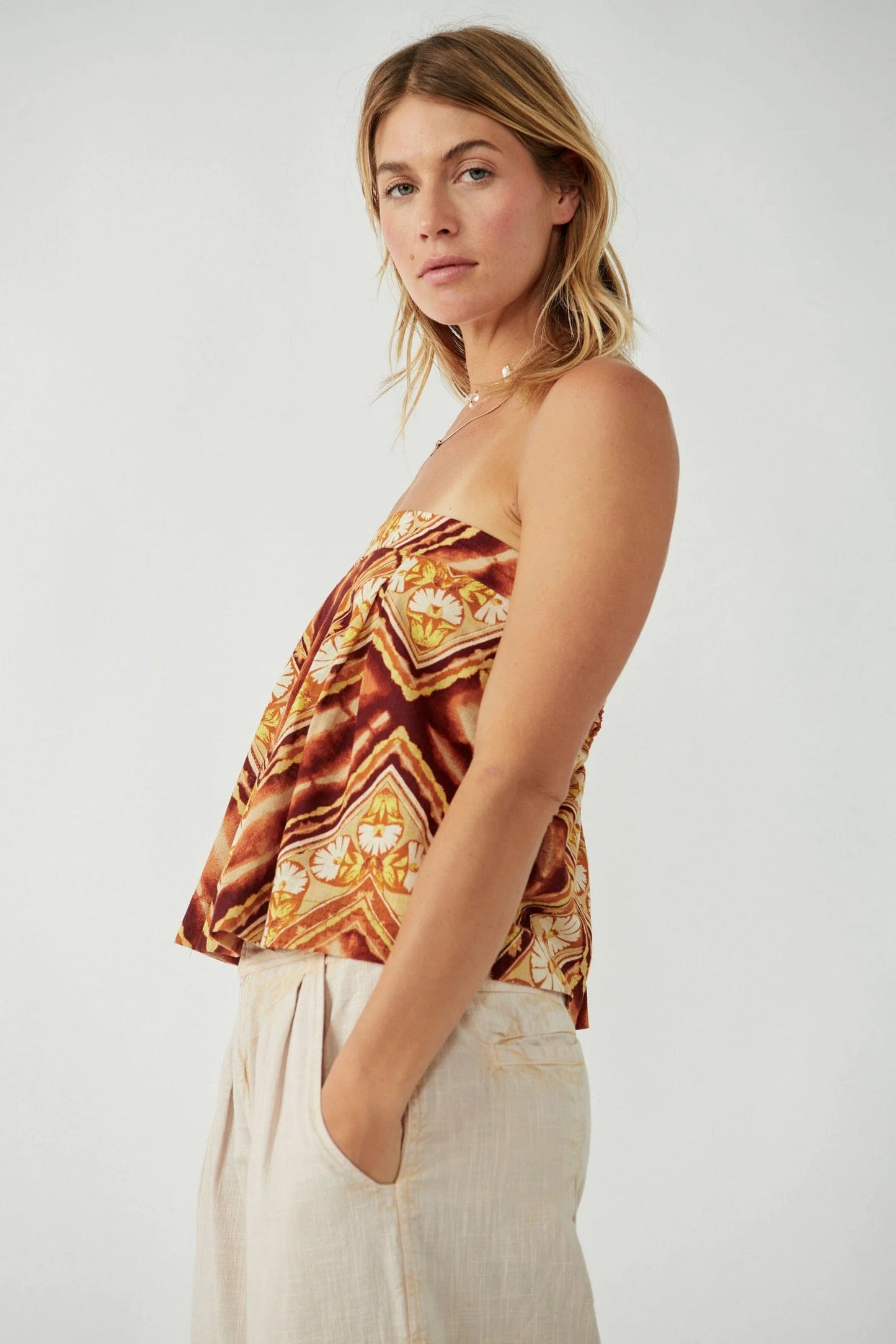 Free People Women's Kendra Printed Top