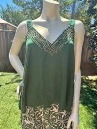 Khush Frankie top in Solid Forest