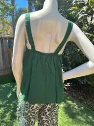 Khush Frankie top in Solid Forest