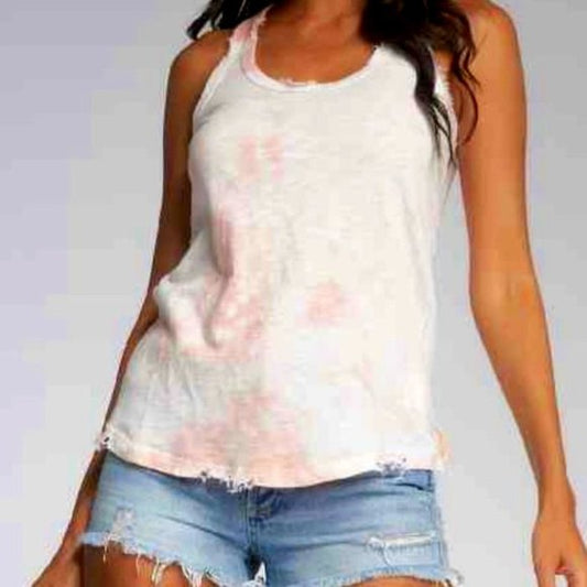 Elan Pink Tie Dye Tank