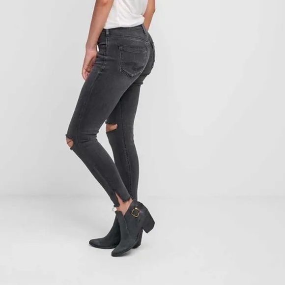Silver Jeans Co. Avery Ankle Skinny Black Women's Jeans