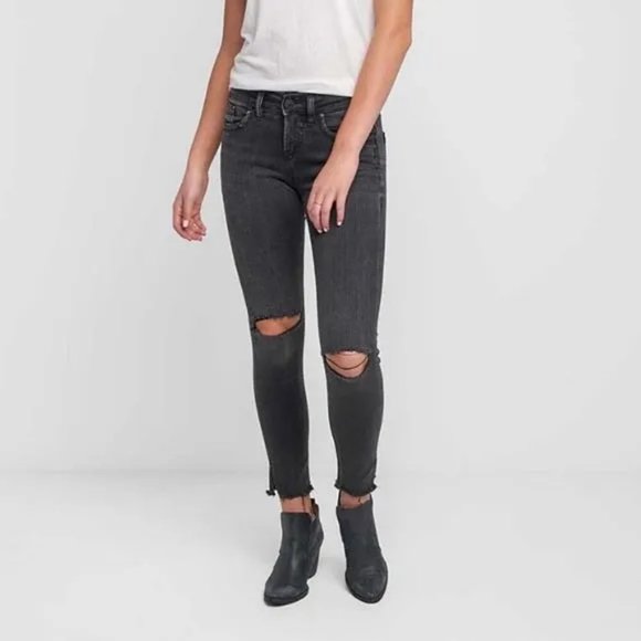Silver Jeans Co. Avery Ankle Skinny Black Women's Jeans
