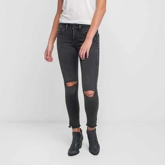 Silver Jeans Co. Avery Ankle Skinny Black Women's Jeans