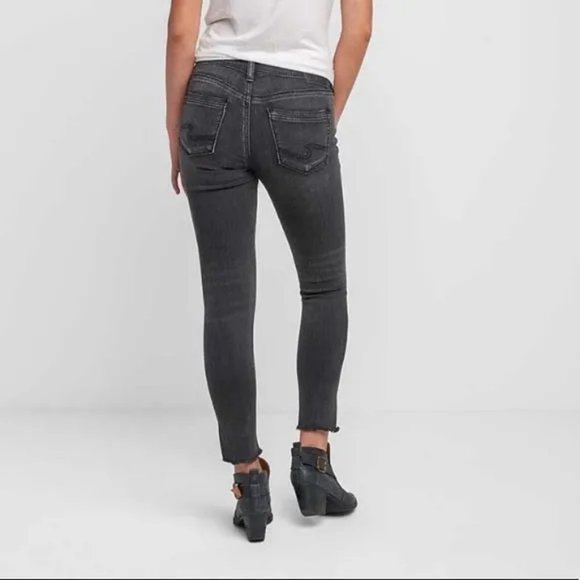Silver Jeans Co. Avery Ankle Skinny Black Women's Jeans