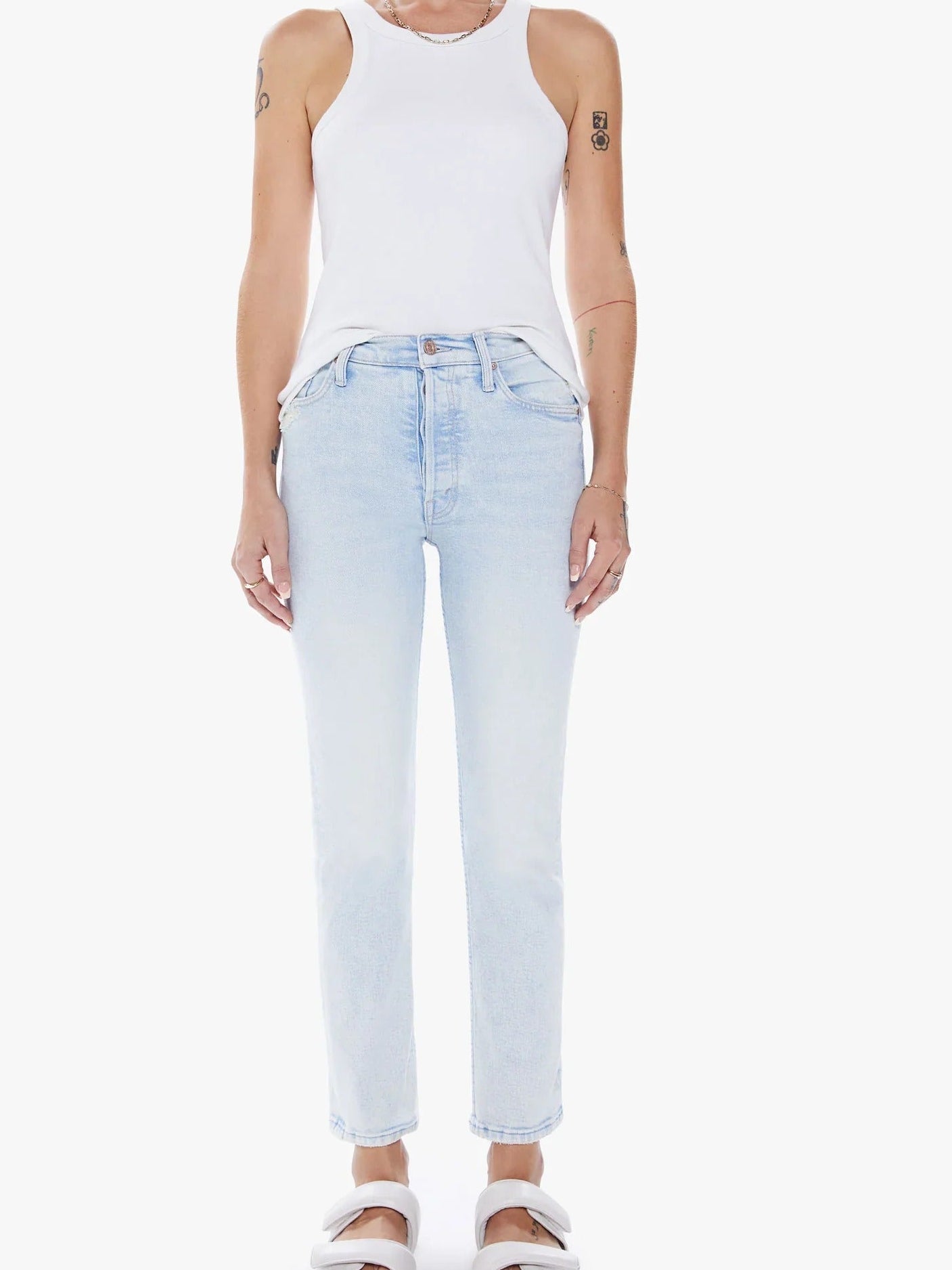 Mother Jeans The Tomcat Ankle in Smooth Sailing