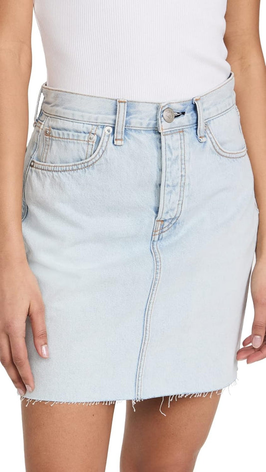 rag & bone Women's High Rise Miniskirt in Primrose
