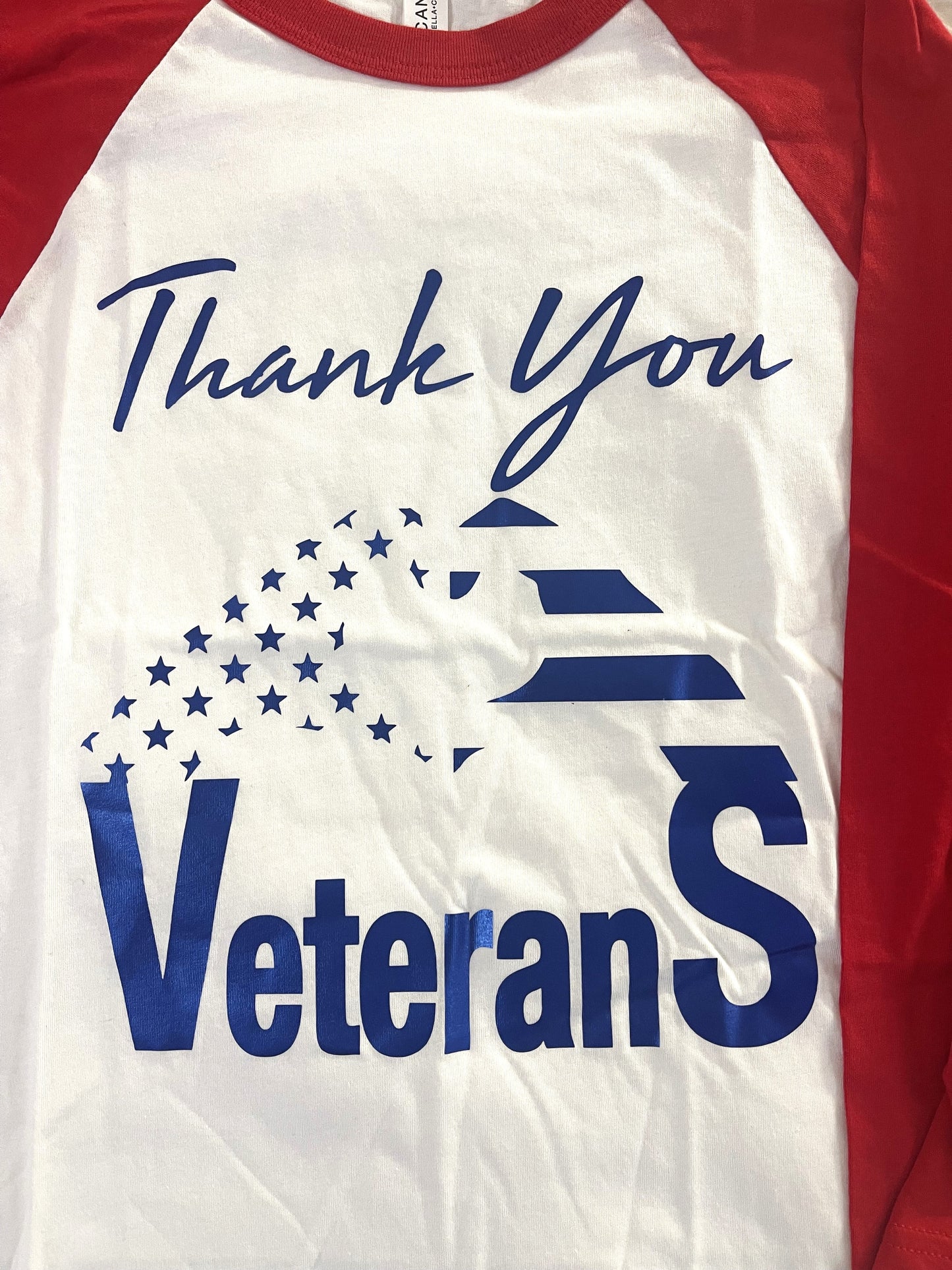 Canvas "Thank you Veterans" Women's Tee