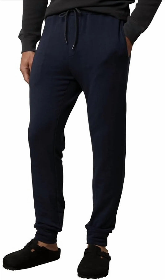 Velvet by Graham & Spencer York Drawstring Jogger Pant in Navy