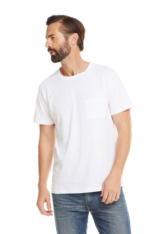 Chaser Men's Cotton Short Sleeve Pocket Tee