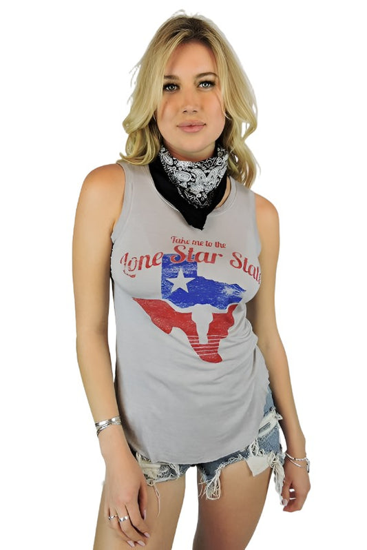 Brokedown Lone Star State Holey Women's Tank Top
