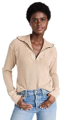 Free People Movement Women's Ashton Zip Thermal - Sand