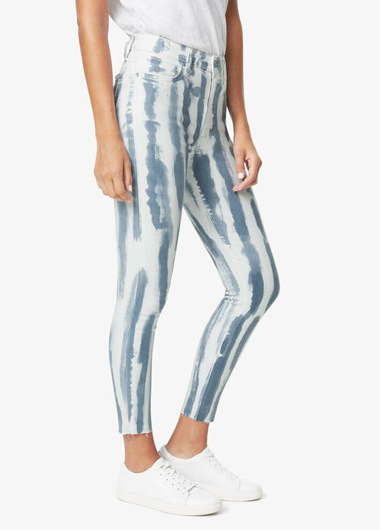 Joe's Jeans The Charlie Ankle Cut Hem Jeans in Tie-Dye Stripe
