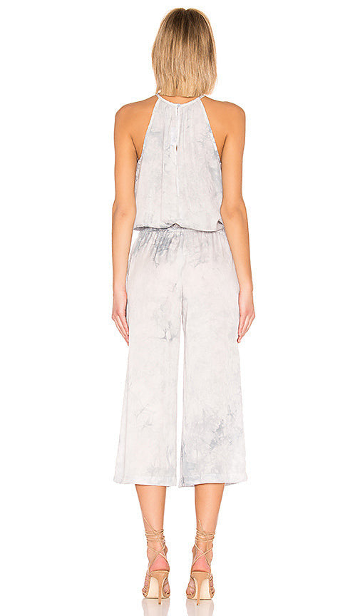 Bella Dahl Pleated Wide-Leg Crop Women's Jumpsuit
