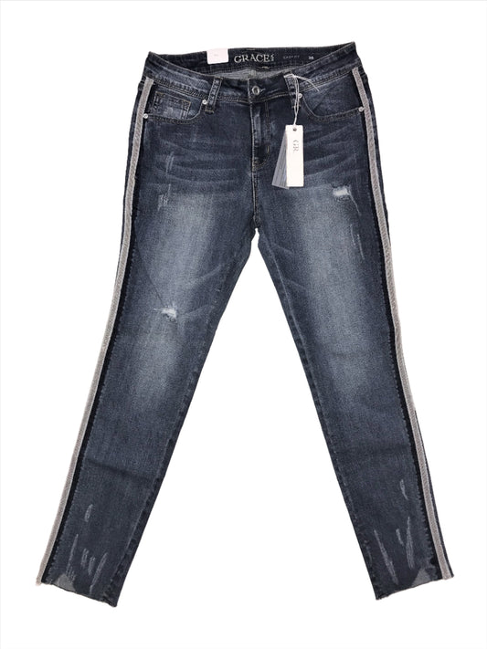 Grace in LA Easy Fit Women's Jeans with Side Seam