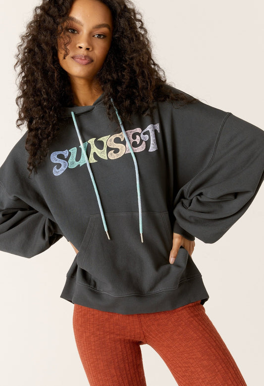 Daydreamer Sunset '66 Oversized Women's Hoodie