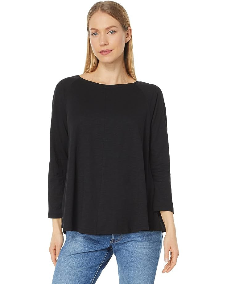 Lilla P  3/4 Sleeve Boatneck Swing Top