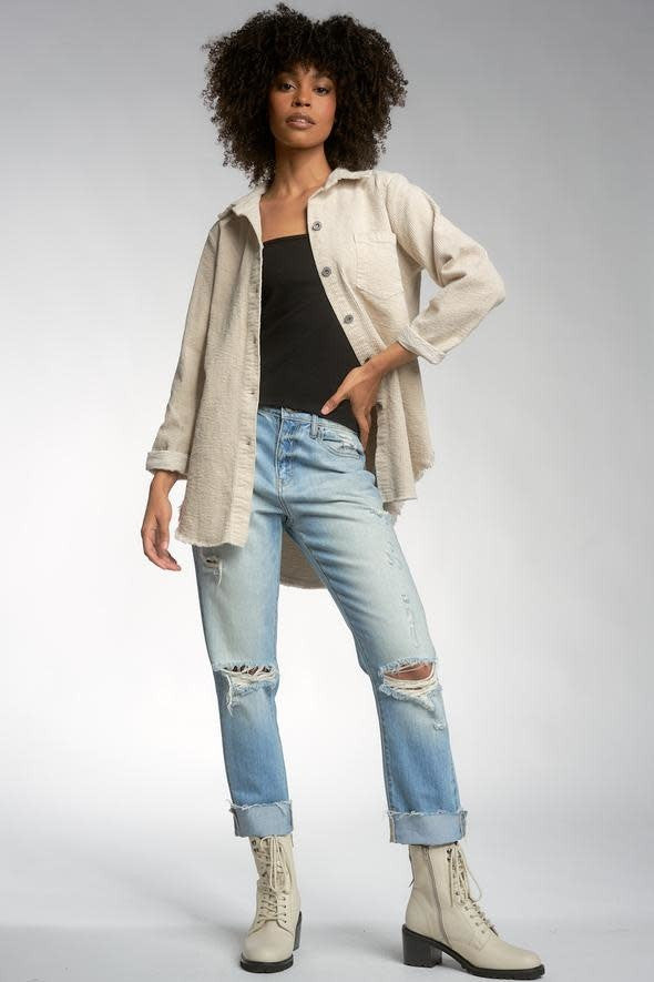 Elan Eve Jacket in Stone