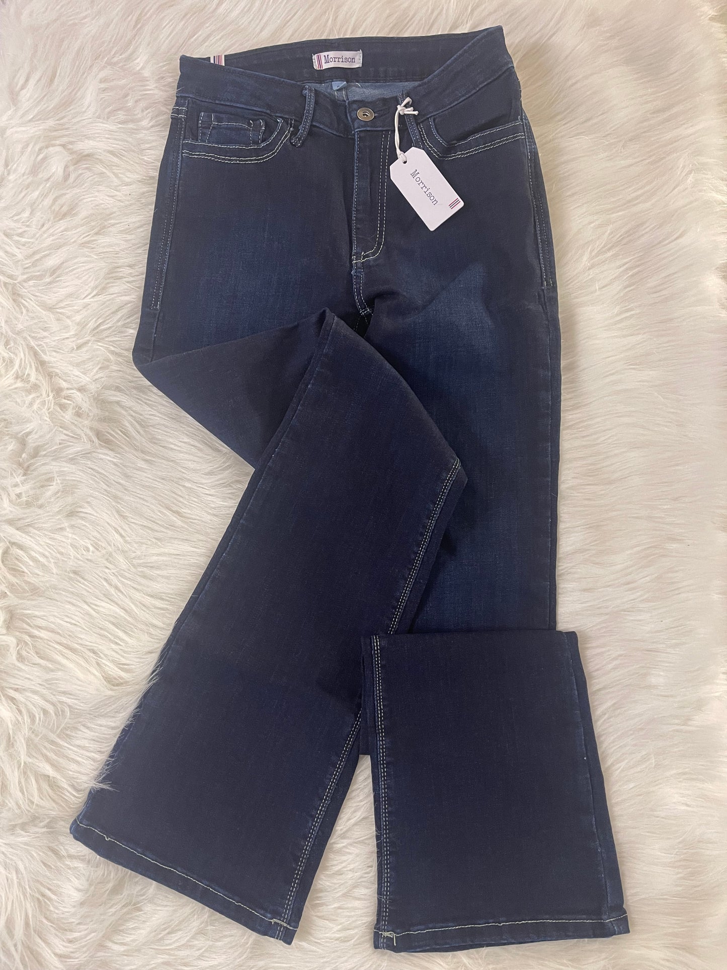 Morrison The Starlet Mid-Rise Bootcut Dark Wash Jeans
