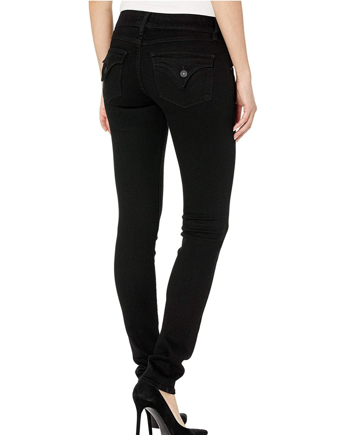 Hudson Women's Collin Mid Rise Skinny Fit Flap Pocket Ankle Women's Jeans