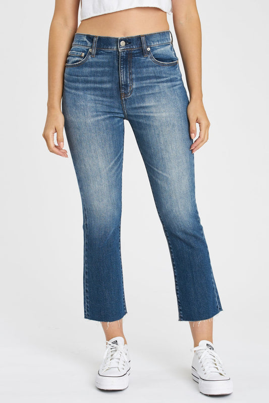 Daze Shy Girl in Snooze High Rise Crop Flare Women's Jeans